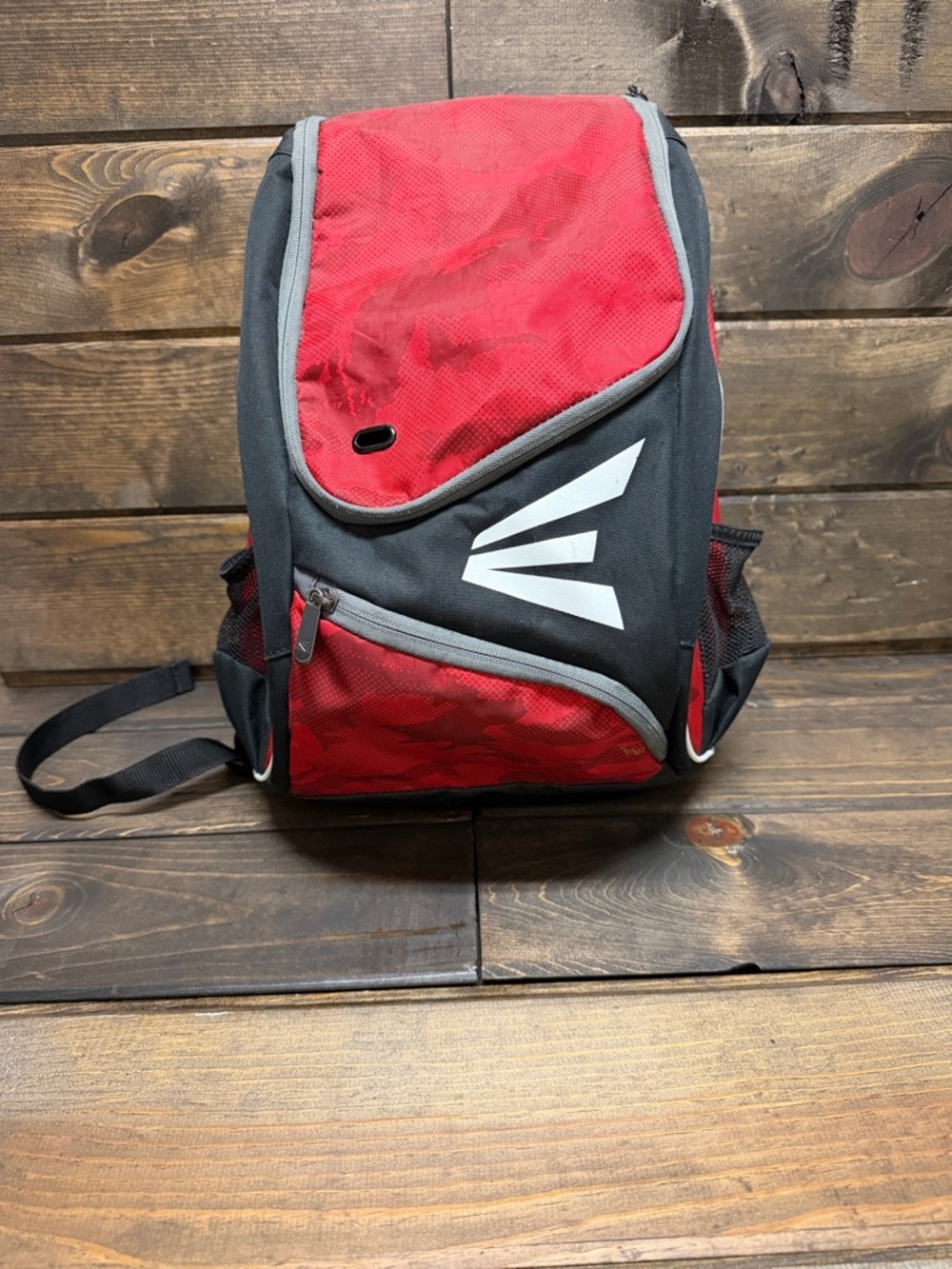Easton Red and Black Kids Tball/Baseball bag with White Logo